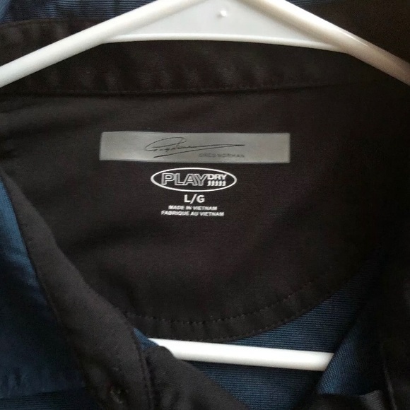 Greg Norman Blue Polo Large Men’s Shirt - Picture 2 of 5